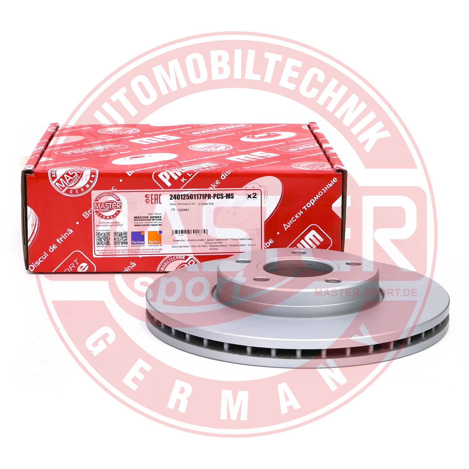 Disc frana MASTERSPORT GERMANY 24012501171PR-PCS-MS